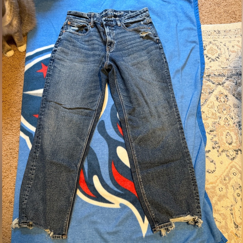 American Eagle curvy straight jeans size 6 short